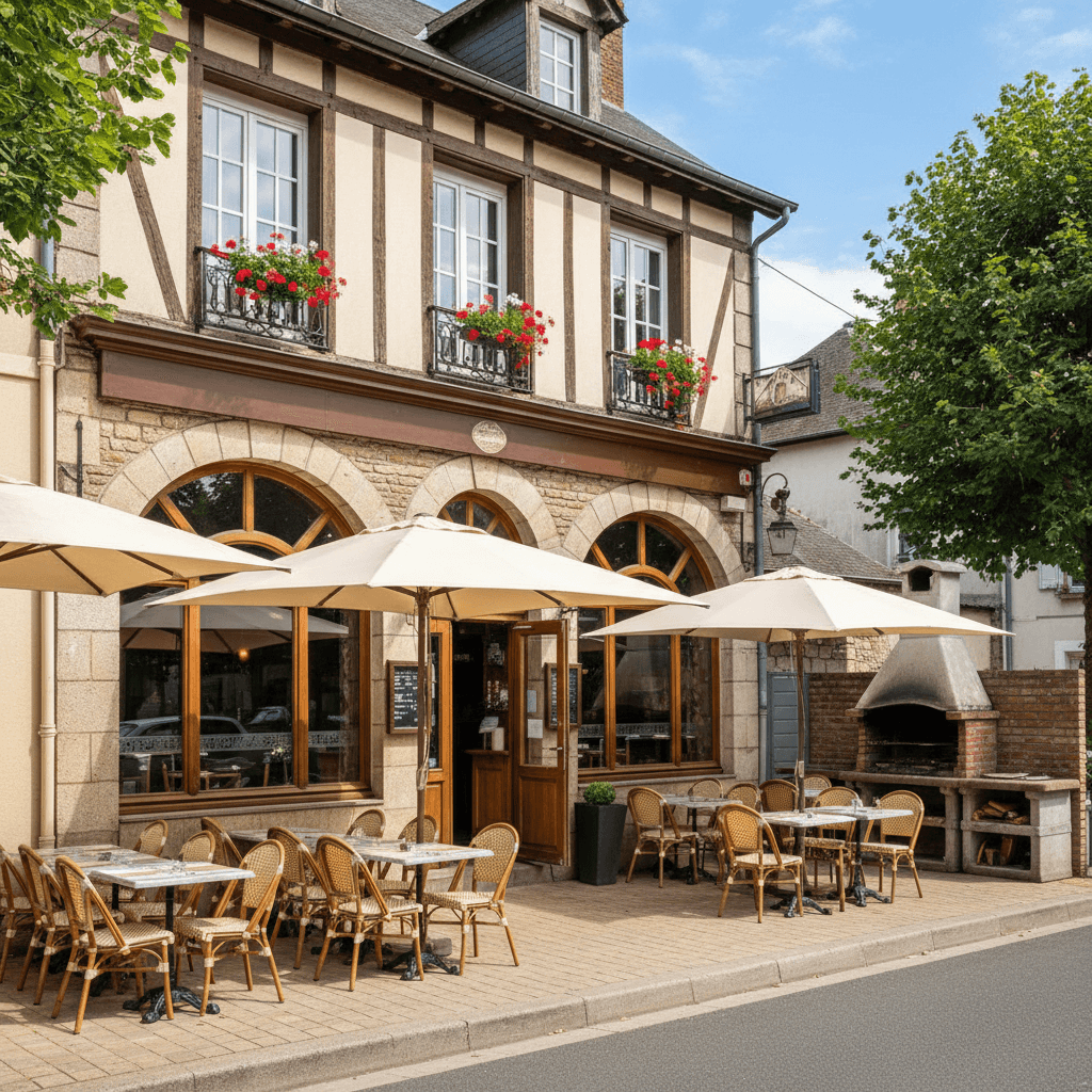 Restaurant à Baudre : terrasse - licence IV - Image 1