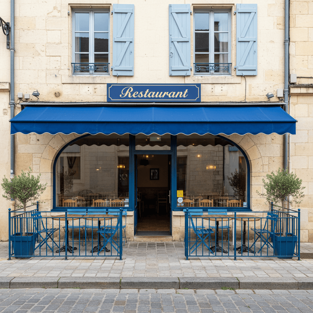 Restaurant à Angoulême : terrasse - extraction - Image 1