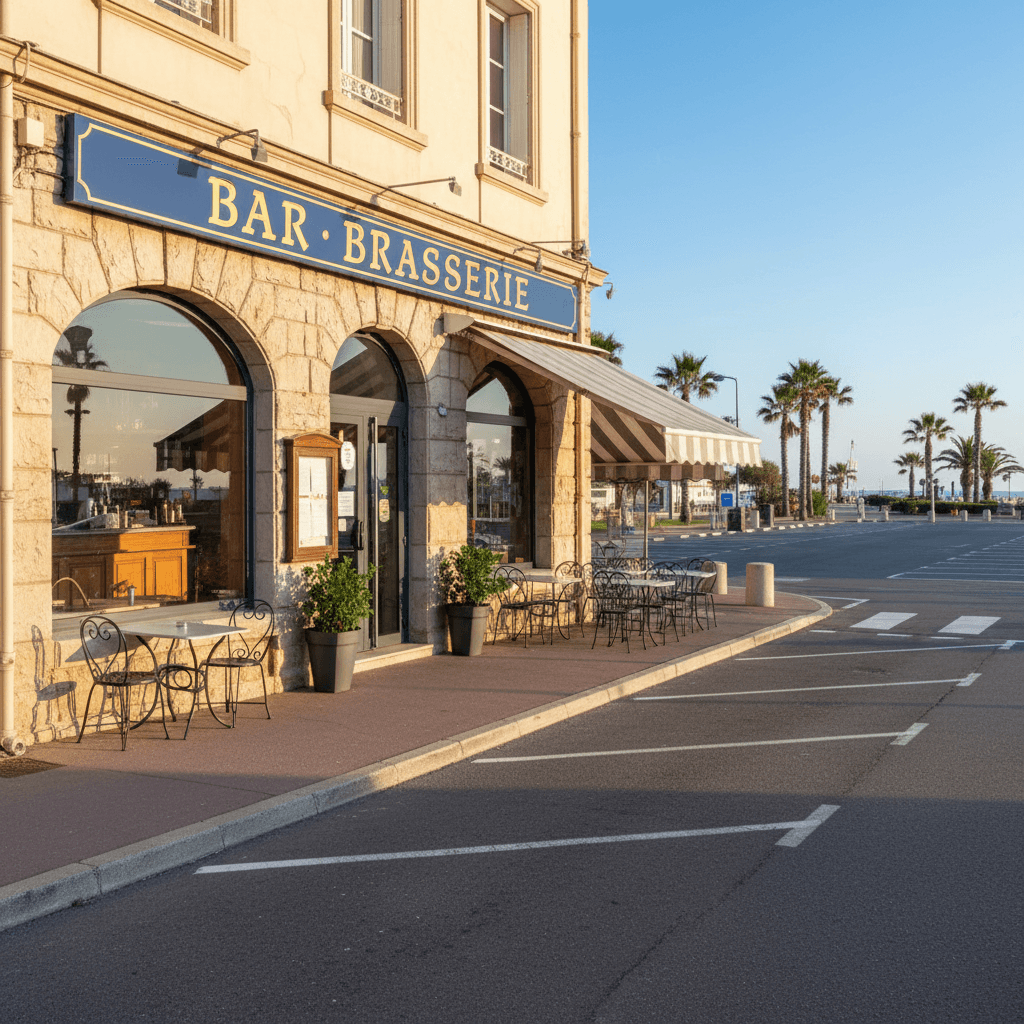 Bar-brasserie 360m² à Agde : terrasse - licence IV - Image 1