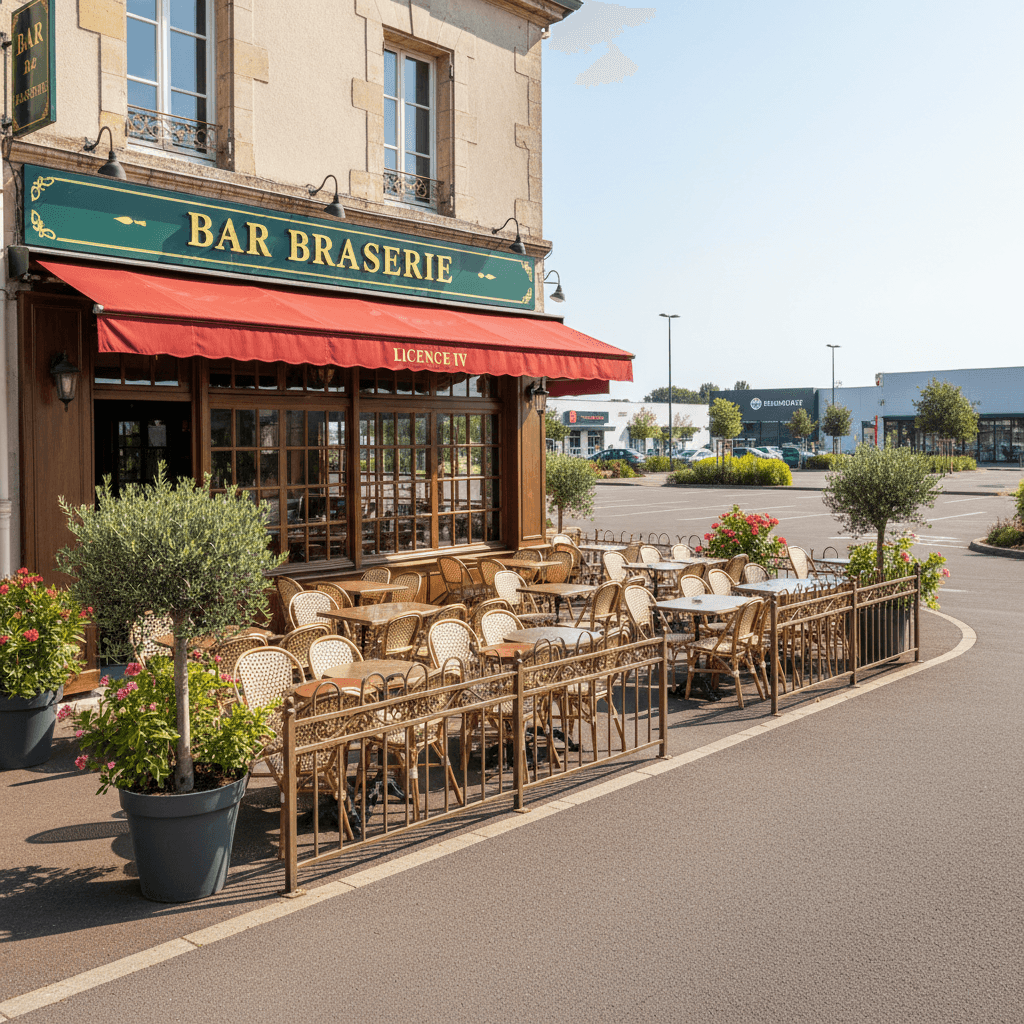 Bar-brasserie à Chemillé-En-Anjou : terrasse - licence IV - Image 1