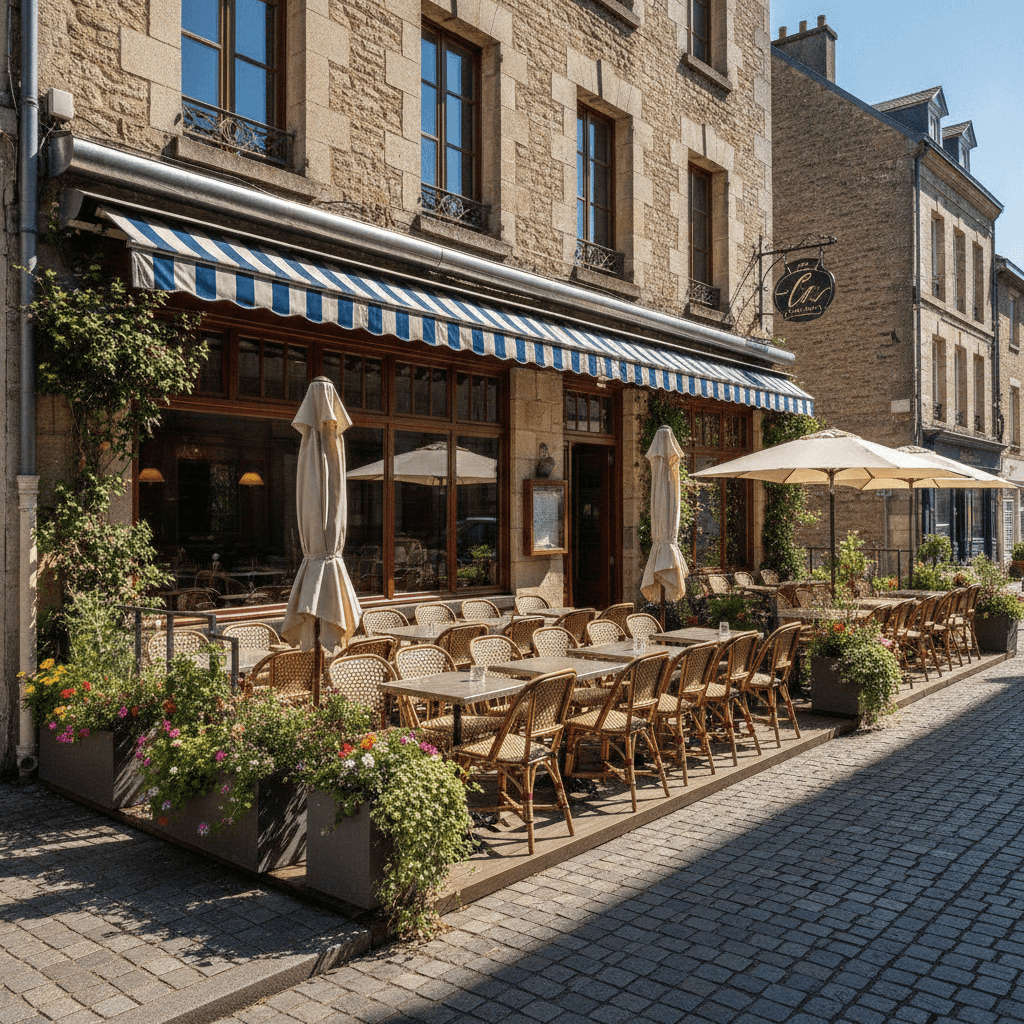 Restaurant à Caen : terrasse - extraction - Image 1
