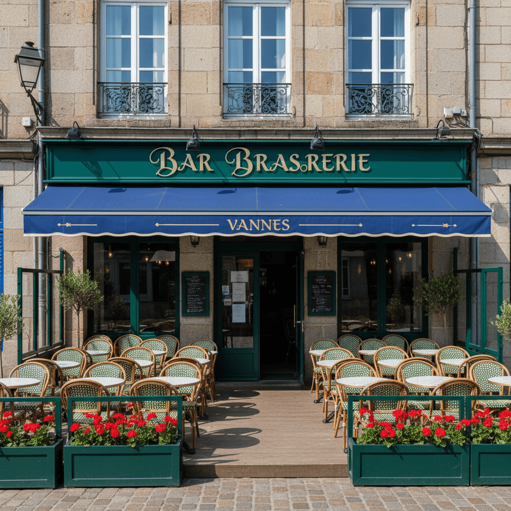 Bar-brasserie à Vannes : terrasse - licence IV - Image 1