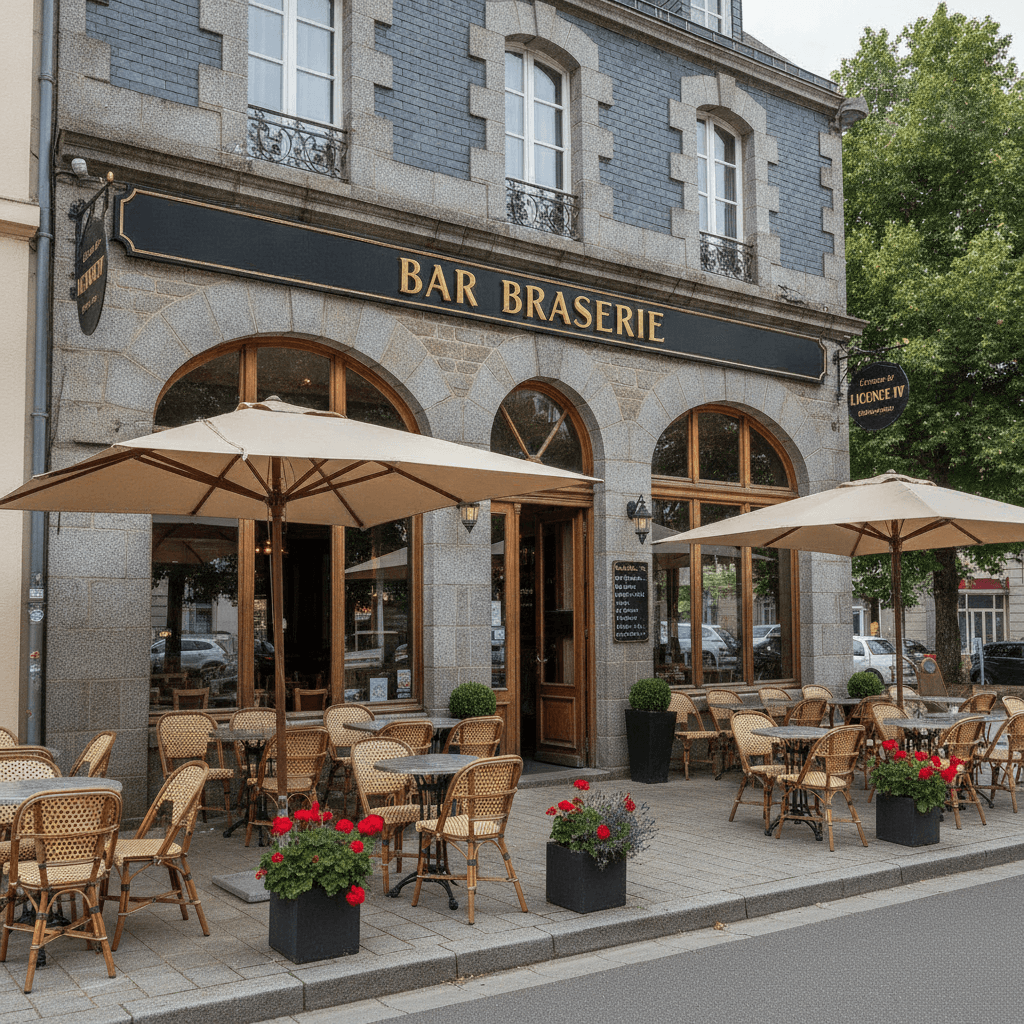 Bar-brasserie à Vannes : terrasse - licence IV - Image 1