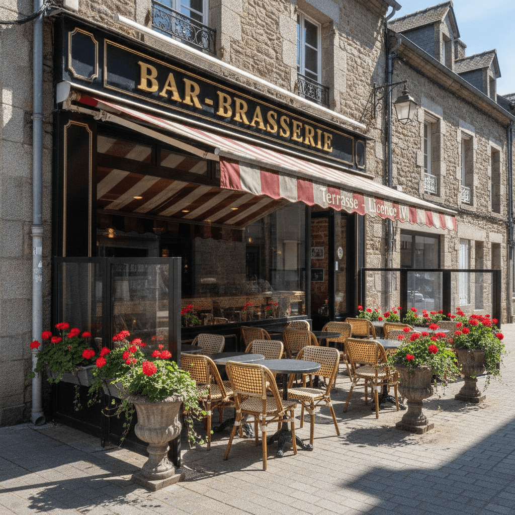 Bar-brasserie : terrasse - licence IV - Image 1