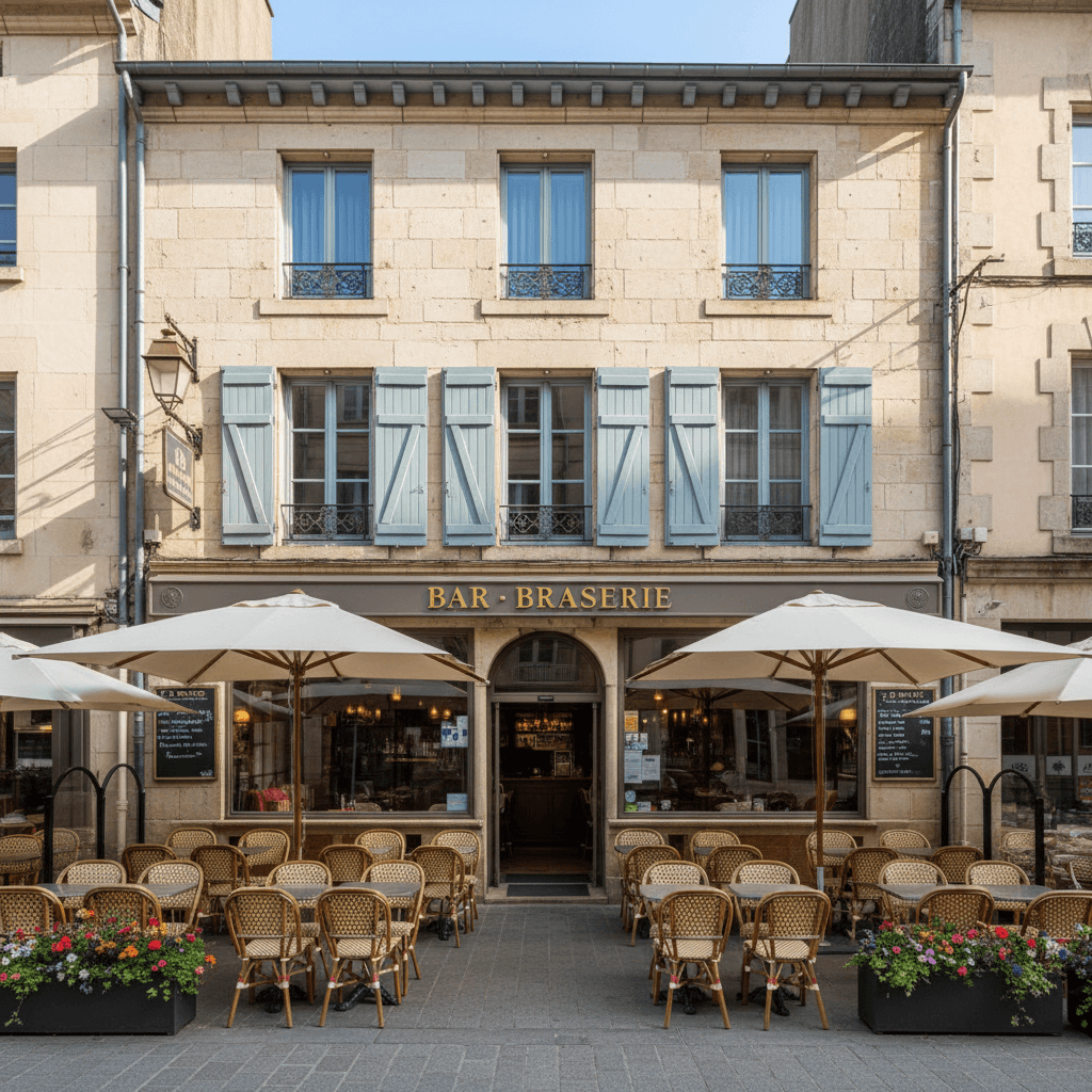 Bar-brasserie 433m² à Bayonne : terrasse - licence IV - Image 1