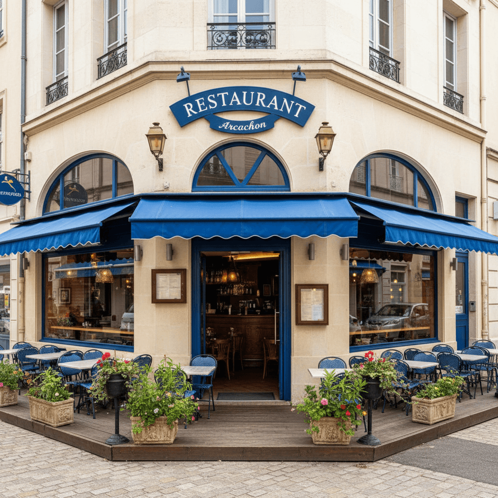 Restaurant 88m² à Arcachon : terrasse - extraction - Image 1