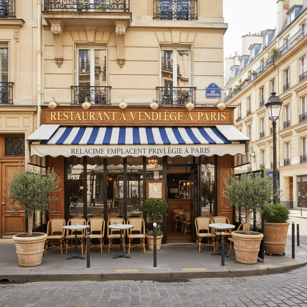 Restaurant à vendre: Emplacement privilégié à Paris