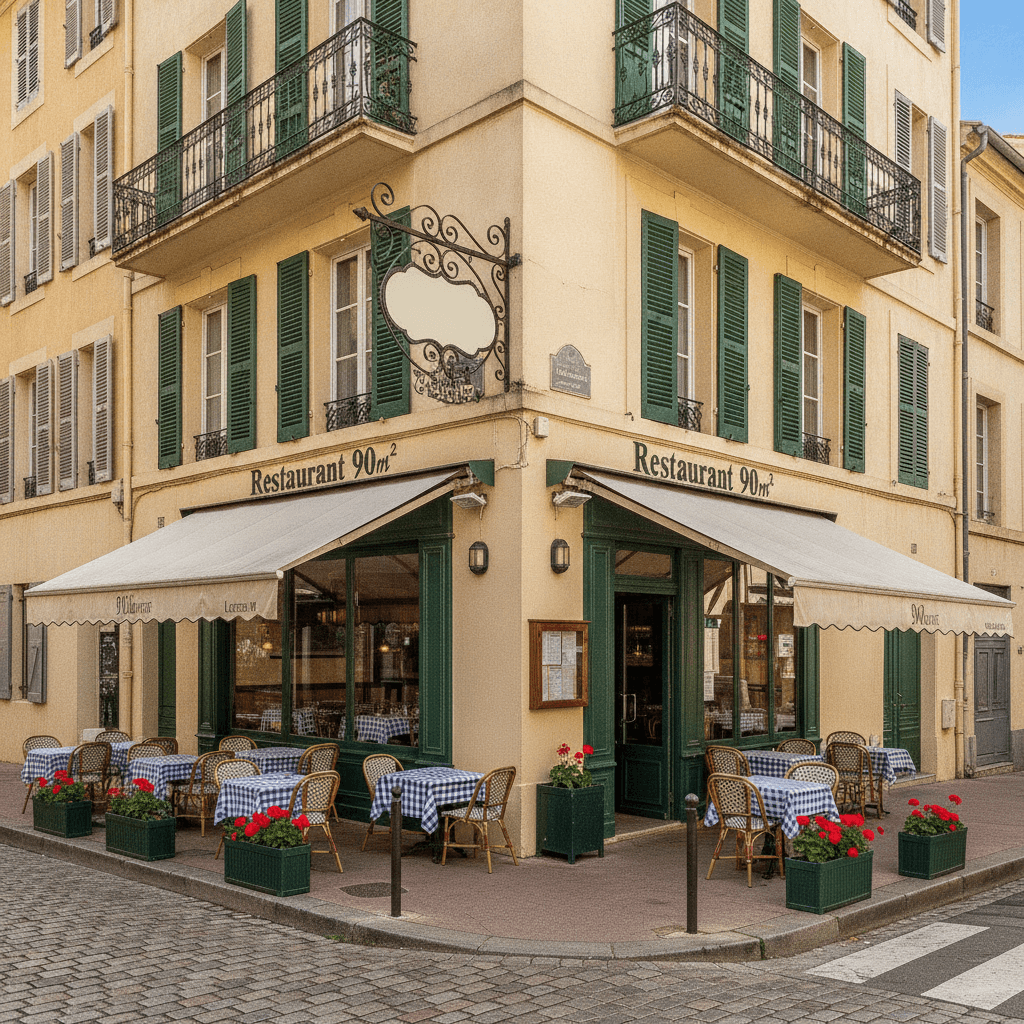 Restaurant 90m² à Toulon : terrasse - licence IV