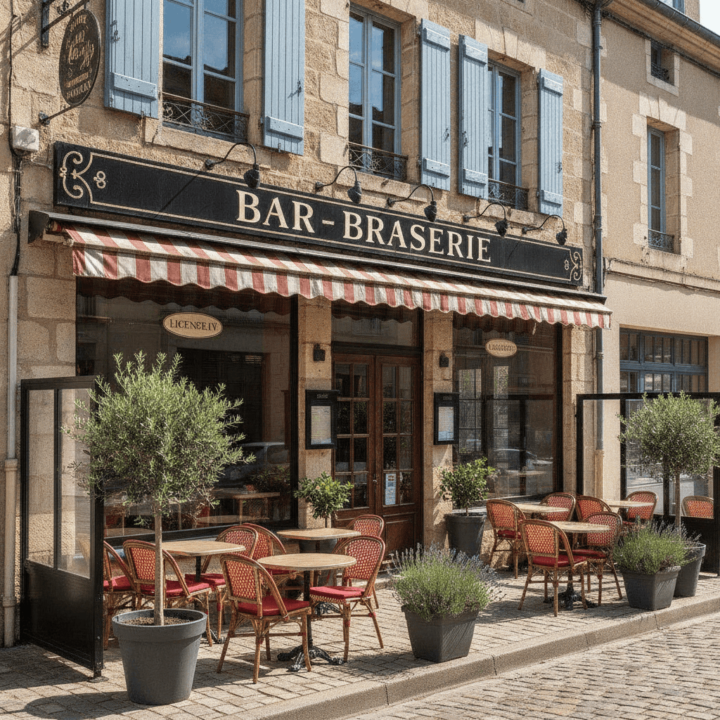 Bar-brasserie 190m² à Samatan : terrasse - licence IV - Image 1
