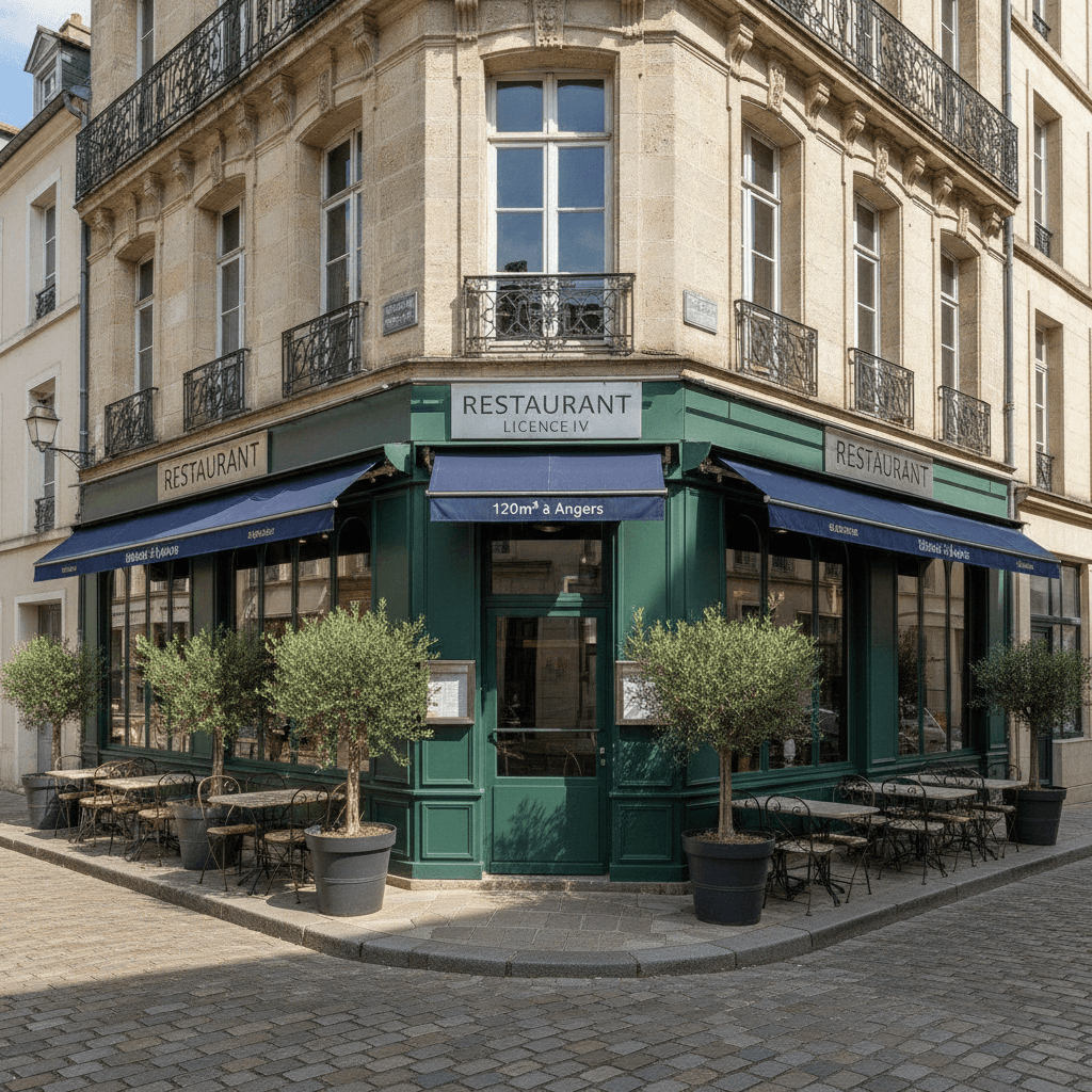 Restaurant 120m² à Angers : terrasse - licence IV