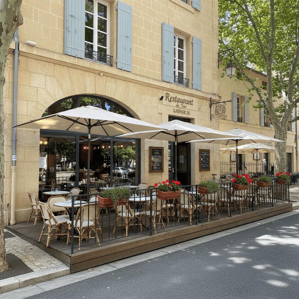 Restaurant à Aix-En-Provence : terrasse - licence IV - Image 1