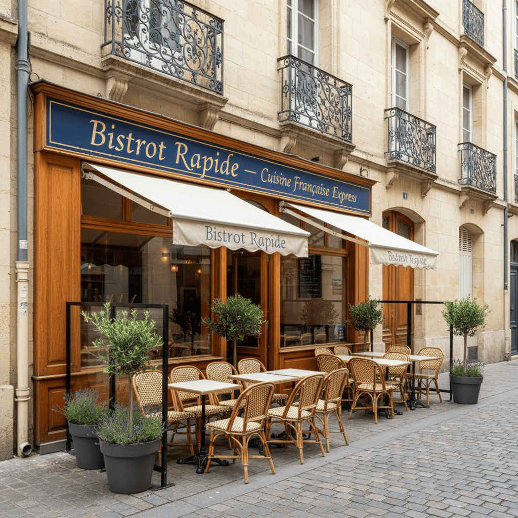 Fast-food 45m² à Bordeaux : terrasse - cuisine équipée - Image 1
