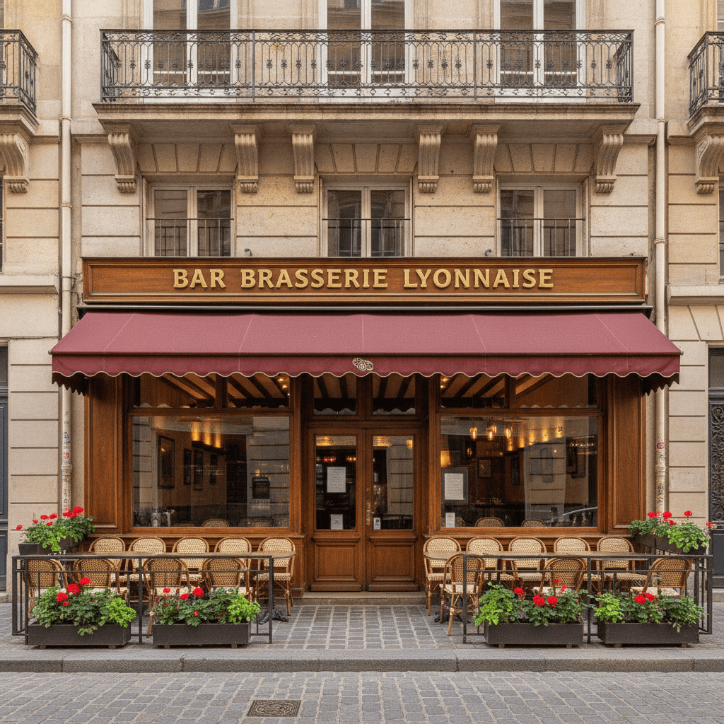 Bar-brasserie 134m² à Lyon : terrasse - licence IV