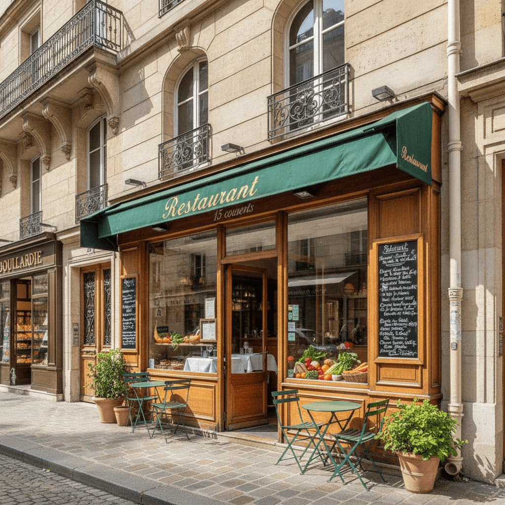 Restaurant 15 couverts à Paris