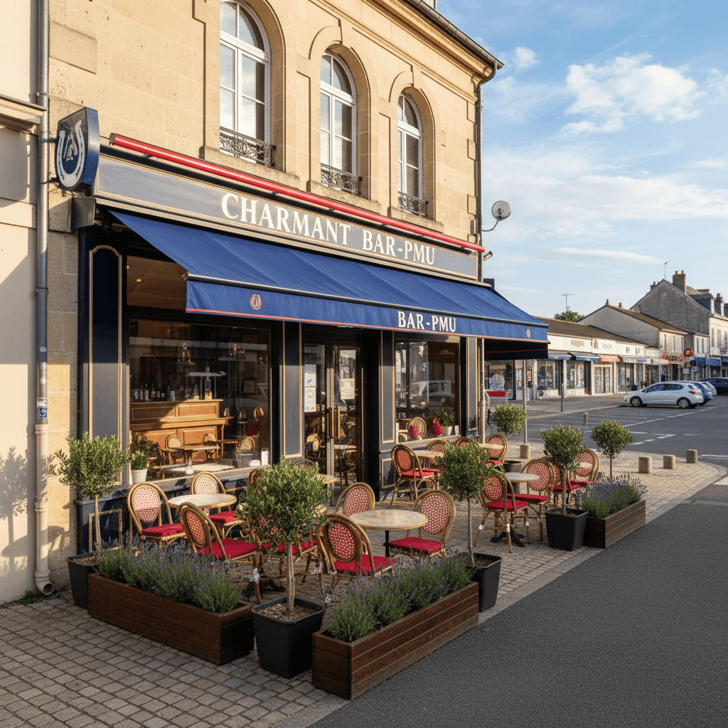 Bar-brasserie 120m² à Allonne : terrasse - licence IV - Image 1