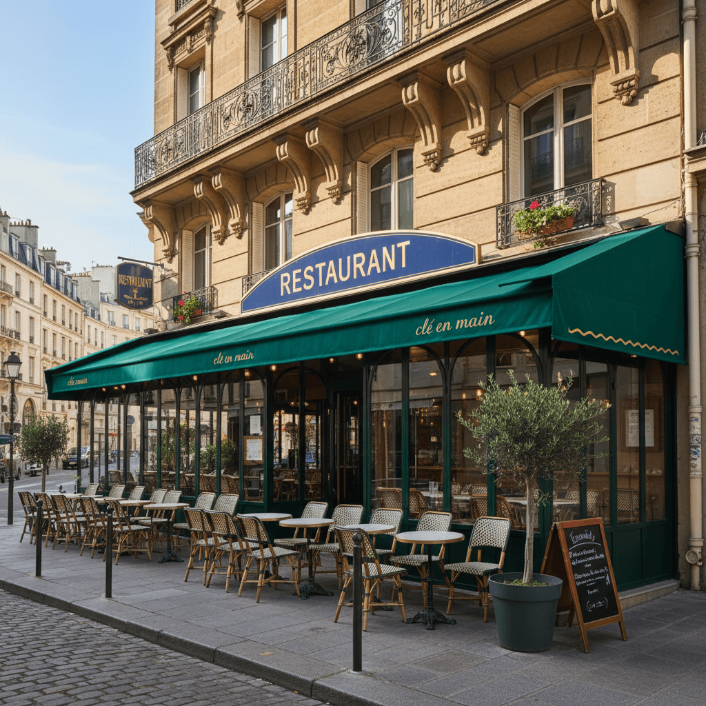 Restaurant clé en main à Paris - 130 m² avec terrasse