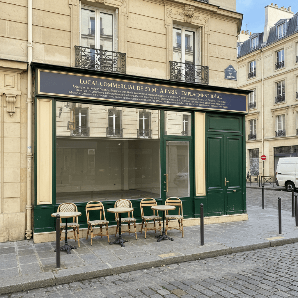 Local Commercial de 53 m² à Paris - Emplacement Idéal - Image 1