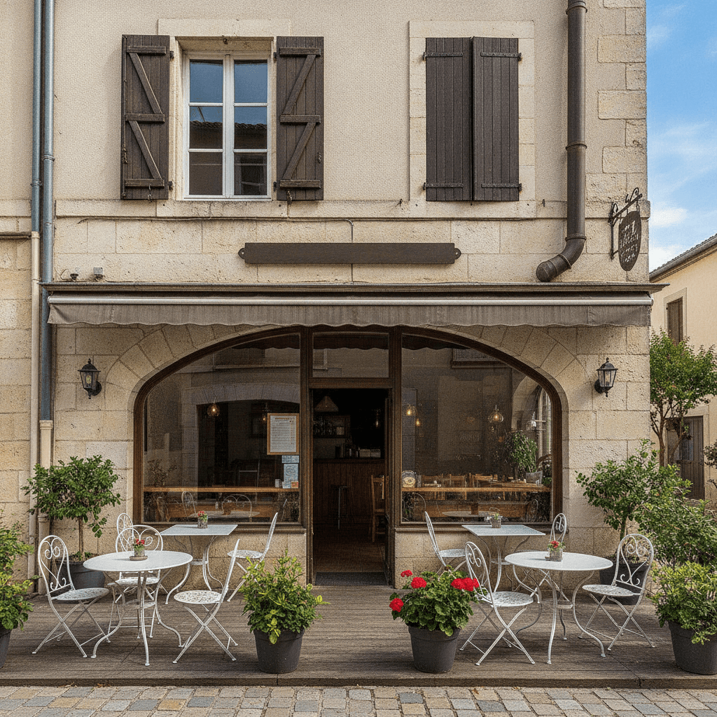 Restaurant à Morières-lès-Avignon : terrasse - extraction - Image 1