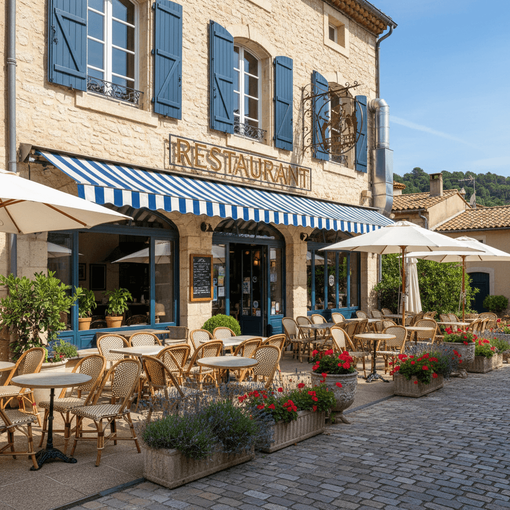 Restaurant à Grasse : terrasse - extraction - Image 1