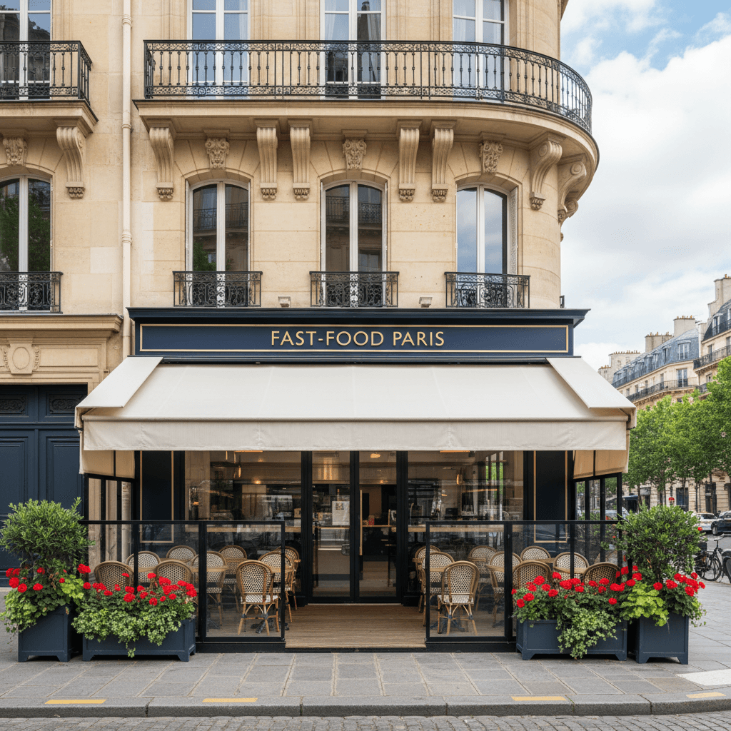 Fast-food 48 couverts à Paris : extraction