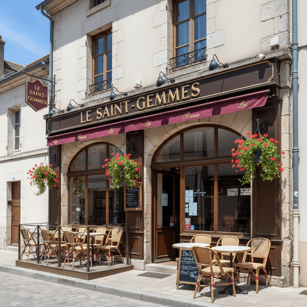 Bar-brasserie 256m² à Sainte-Gemmes-Sur-Loire : terrasse - licence IV - Image 1