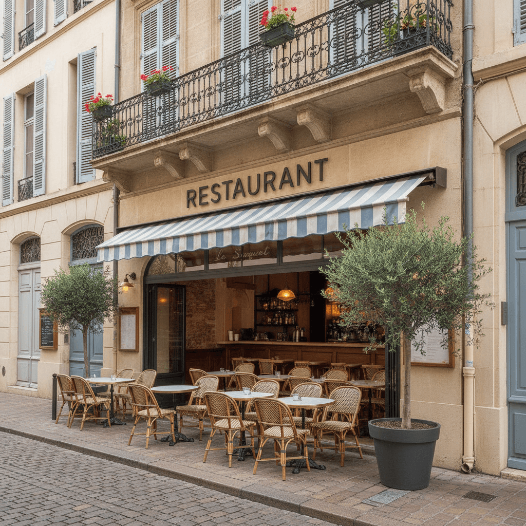 Restaurant 80m² à Cannes : terrasse - licence IV - Image 1