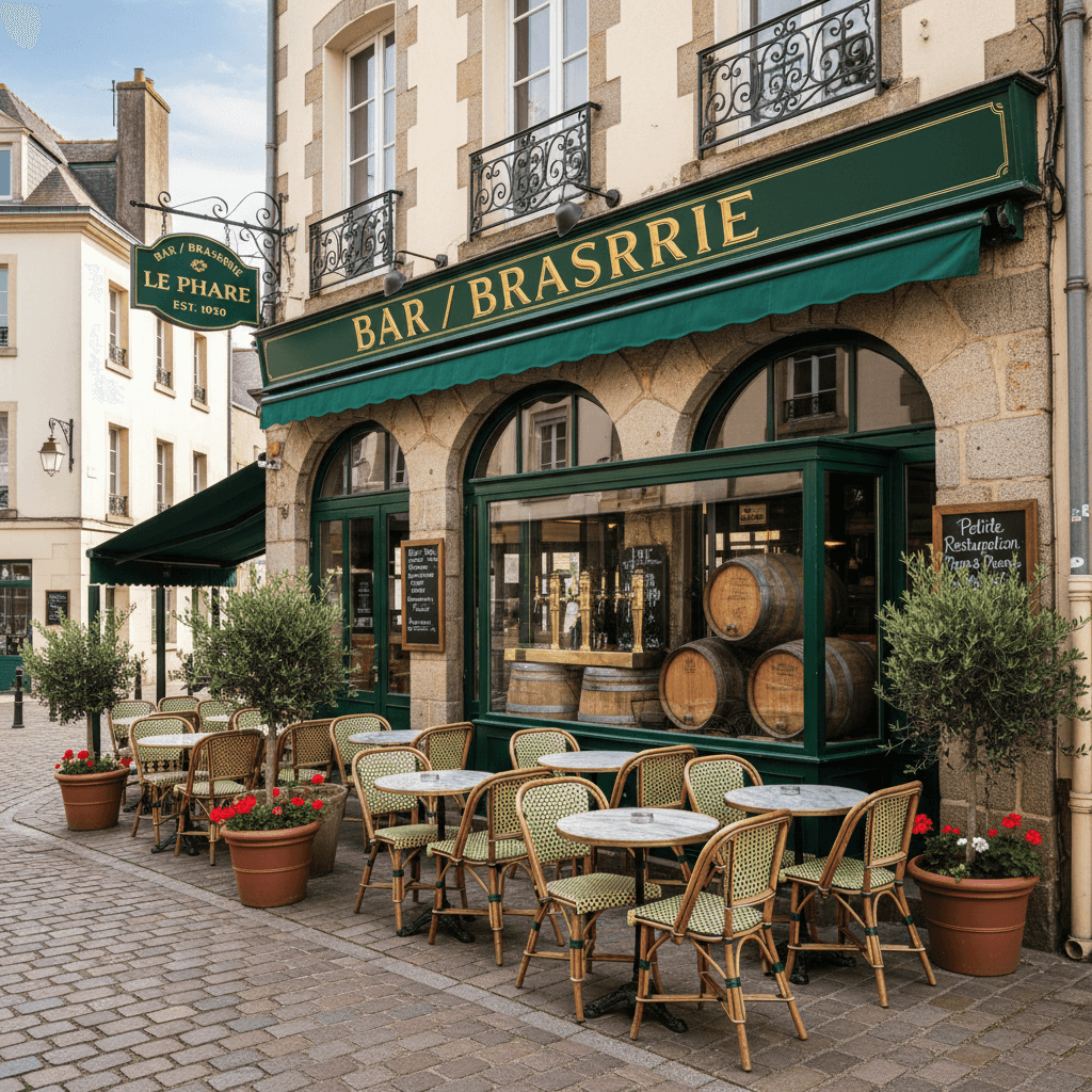 Bar-brasserie à Vannes : terrasse - licence IV - Image 1