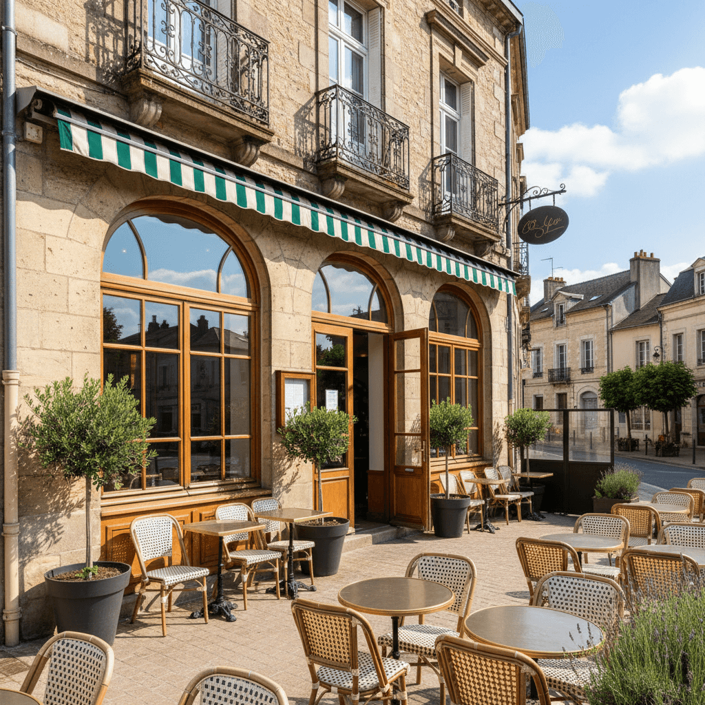 Bar-brasserie 200m² à Montbard : terrasse - licence IV - Image 1