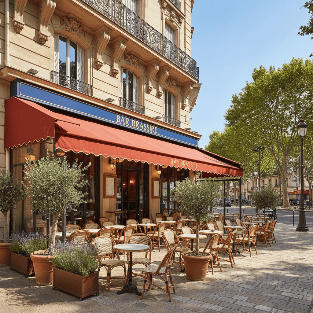 Bar-brasserie 76m² à Marseille : terrasse - licence IV