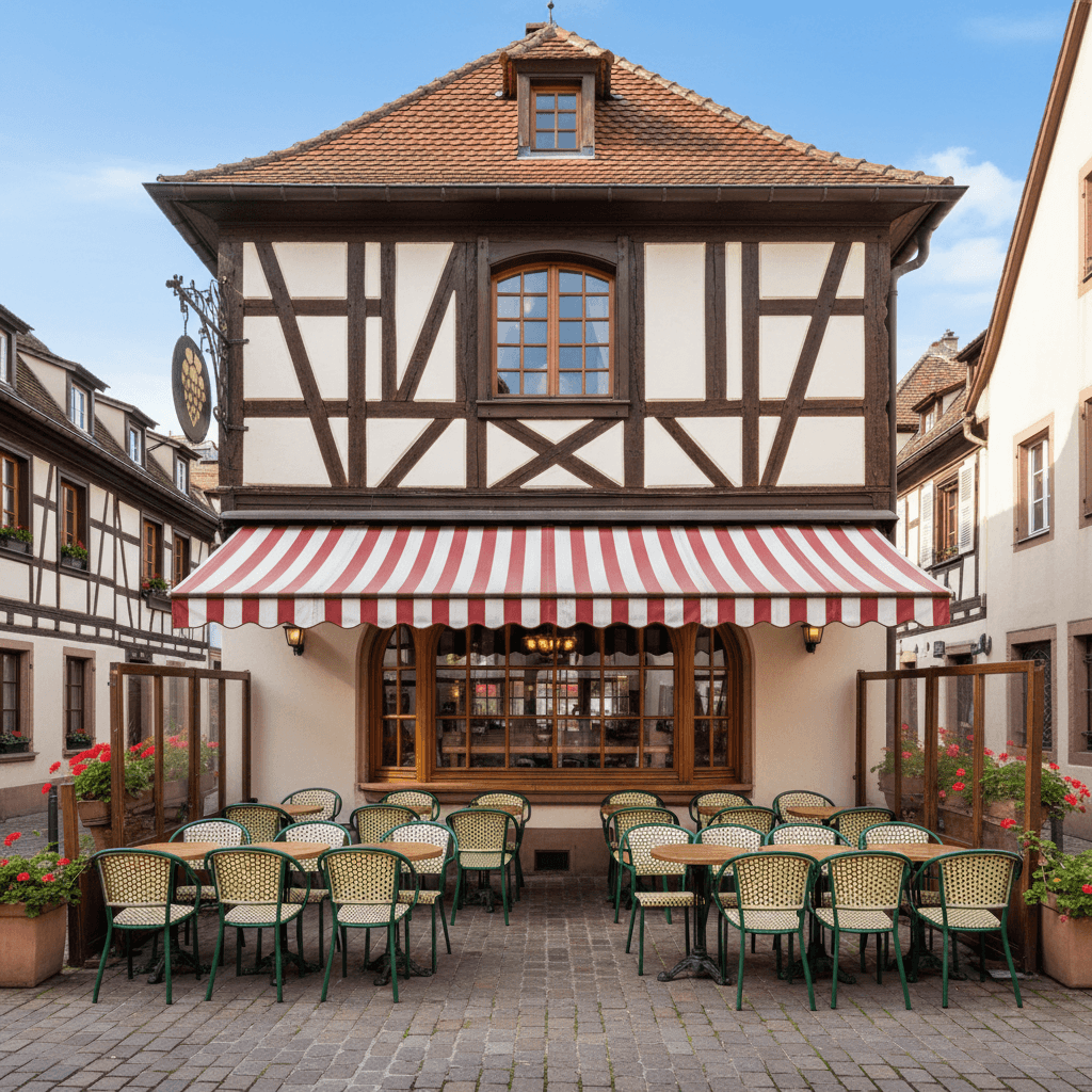 Bar-brasserie 40m² à Strasbourg : terrasse - licence IV