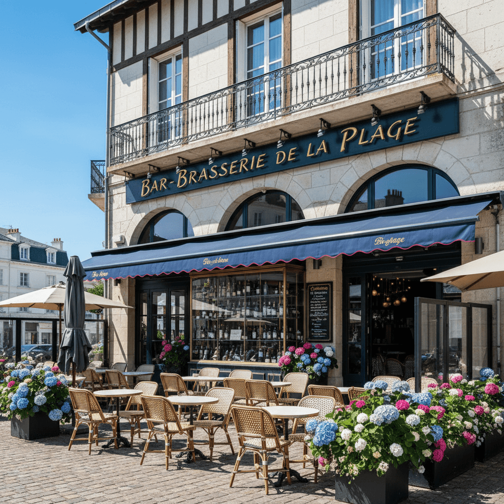 Bar-brasserie 150m² à Deauville : terrasse - Image 1