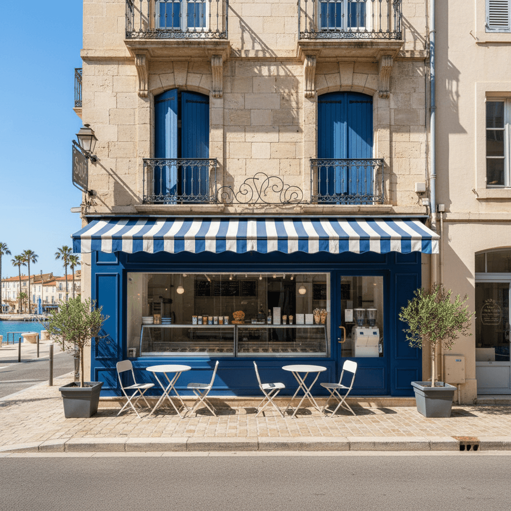 Snack 30m² à Toulon : terrasse - extraction