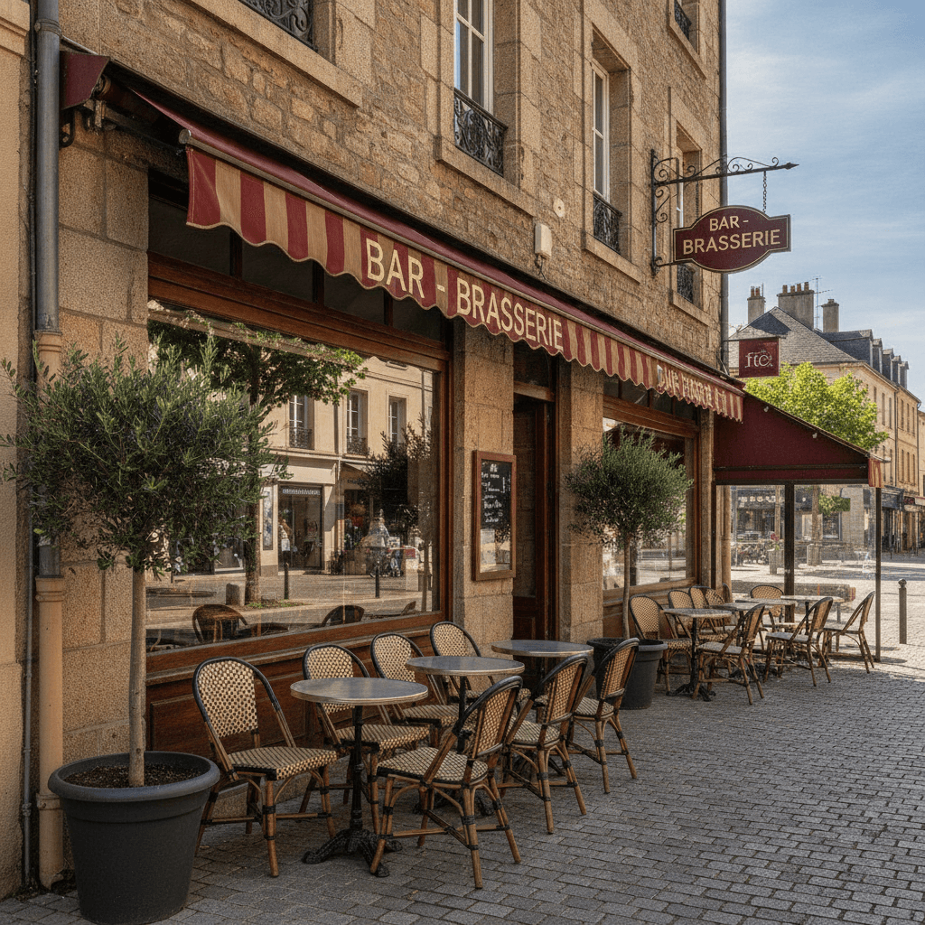 Bar-brasserie 100m² à Lempdes : terrasse - licence IV - Image 1
