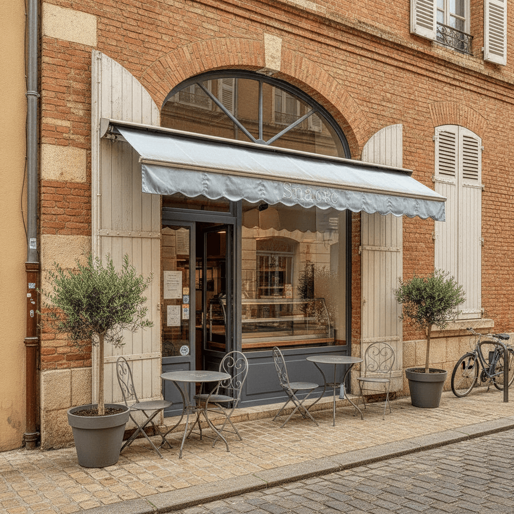 Snack 40m² à Toulouse : terrasse