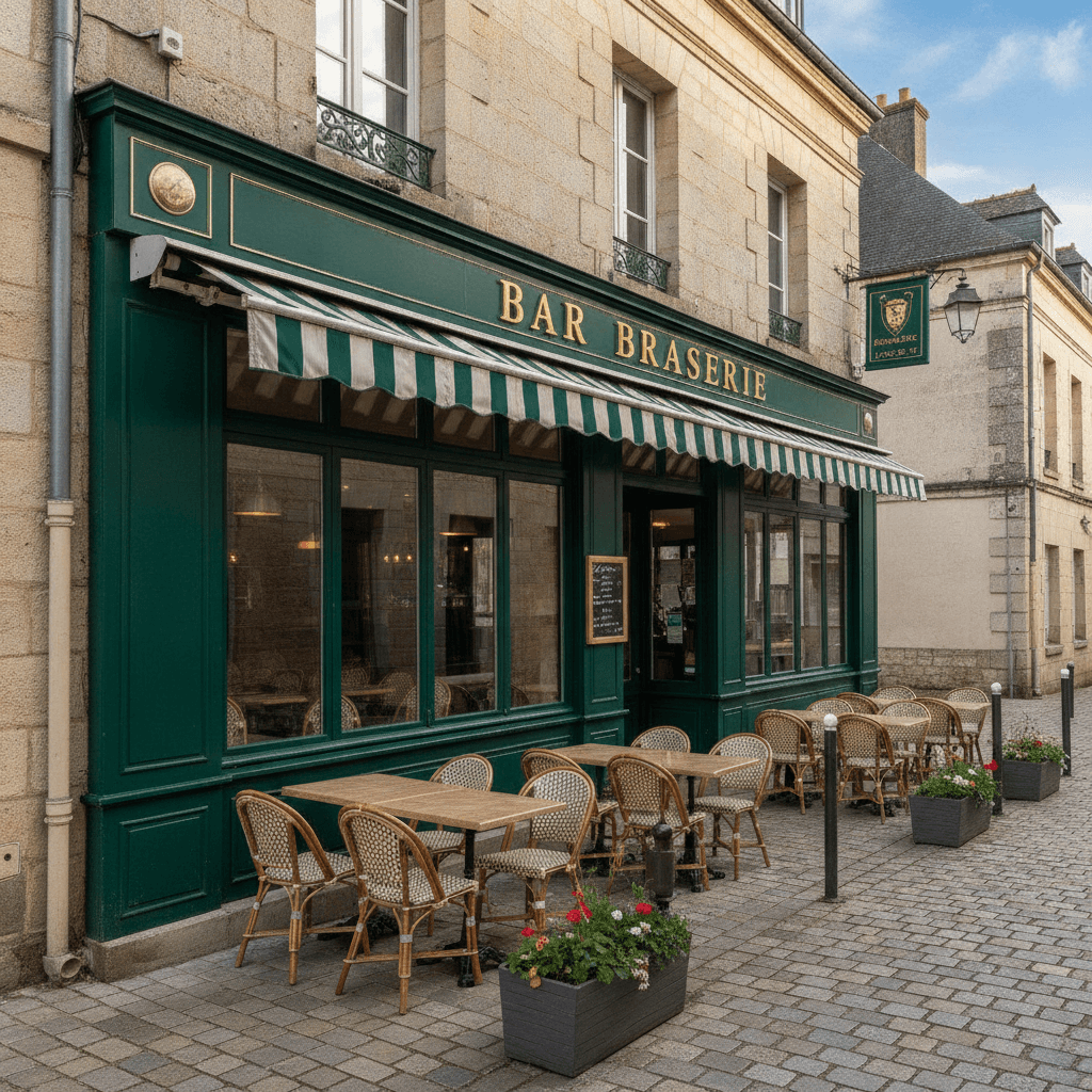 Bar-brasserie à Saint-Lô : terrasse - licence IV - Image 1