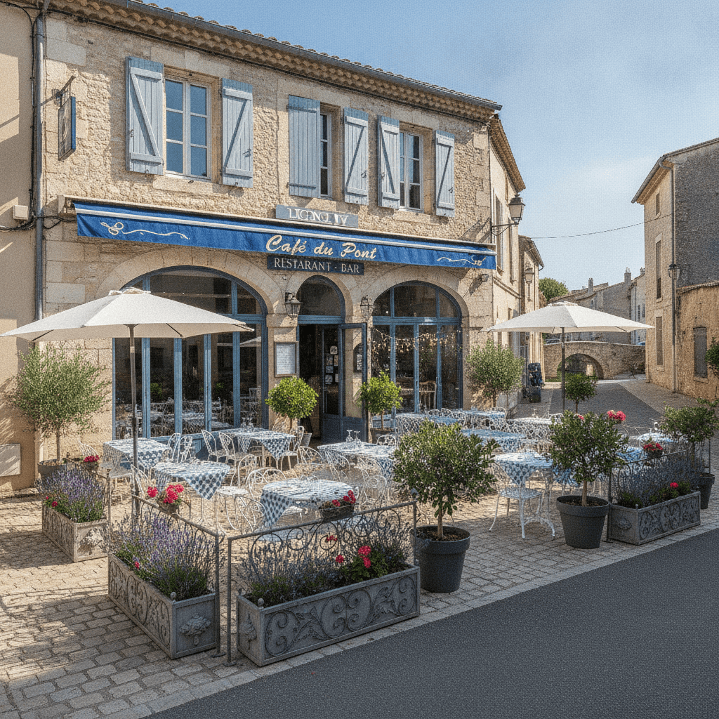 Restaurant à Vauvert : terrasse - licence IV - Image 1