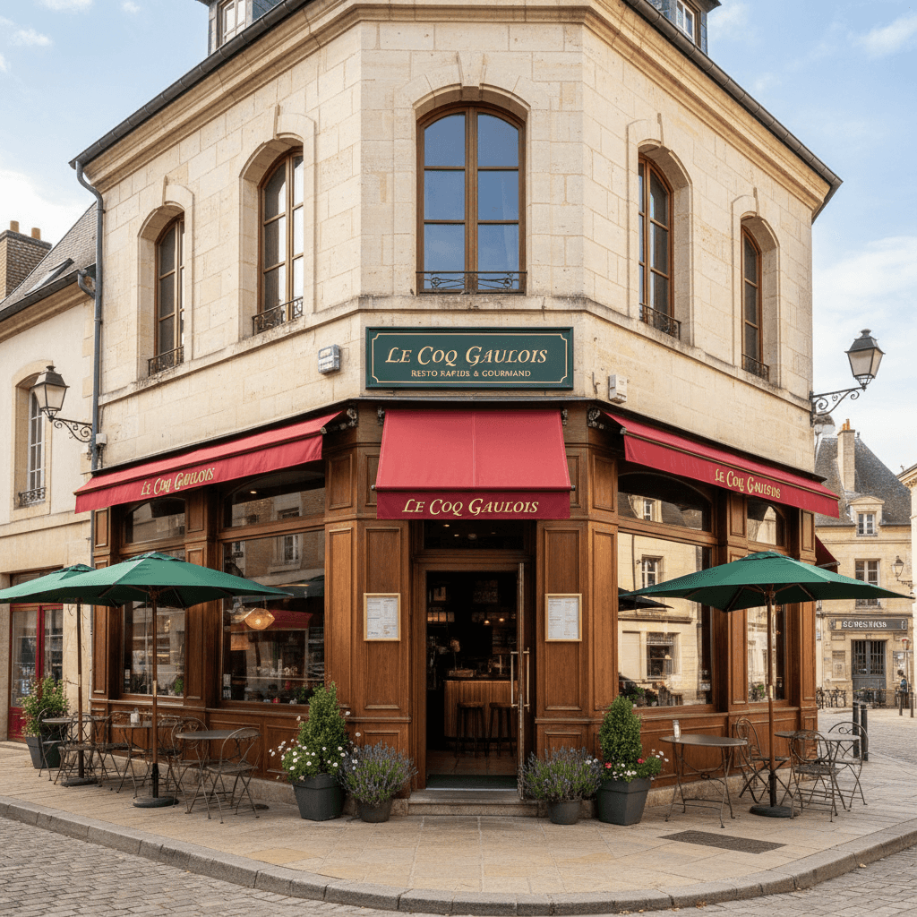Fast-food 180m² à Beaune : terrasse - extraction - Image 1