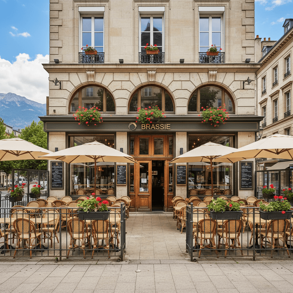 Bar-brasserie 150m² à Grenoble : terrasse - licence IV