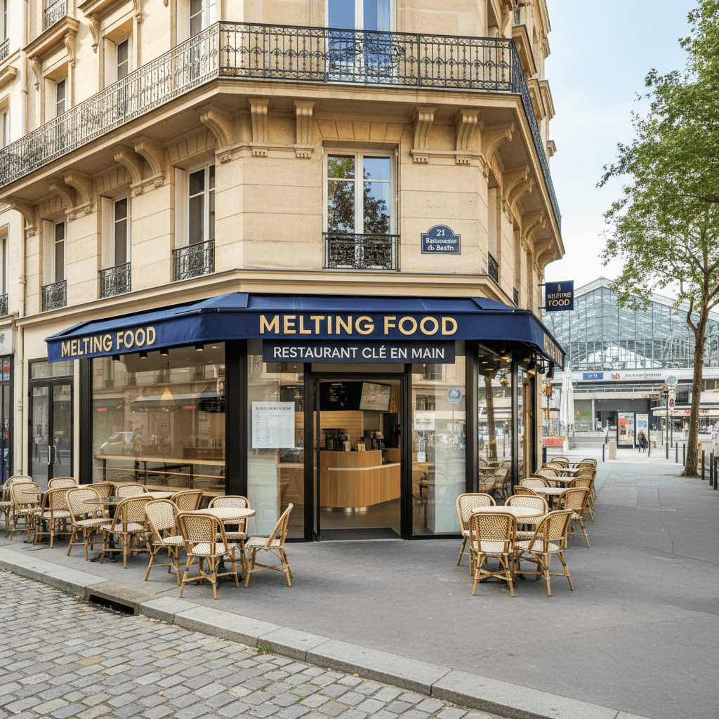 Fast-food à Nantes : terrasse - licence IV