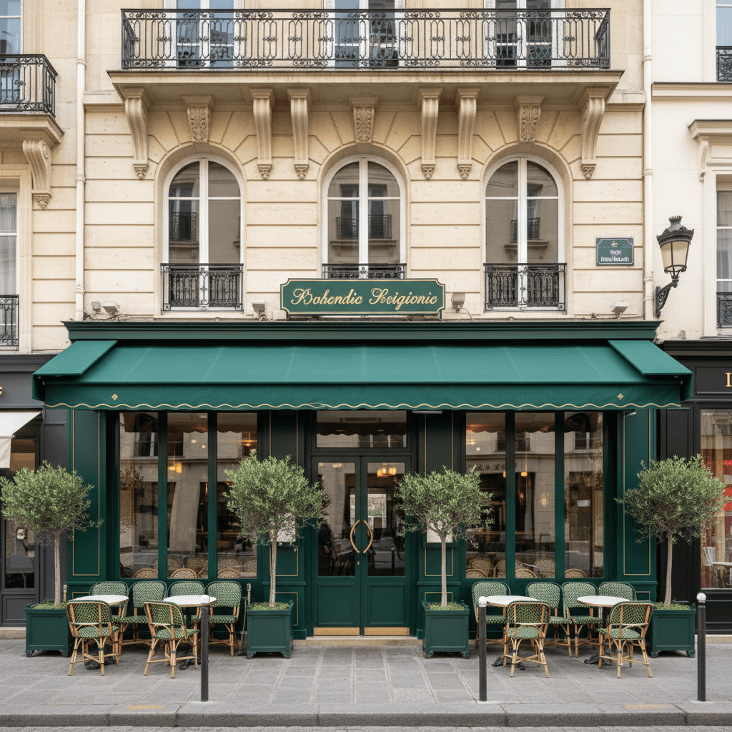 Restaurant 35 couverts à Paris : terrasse - Image 1