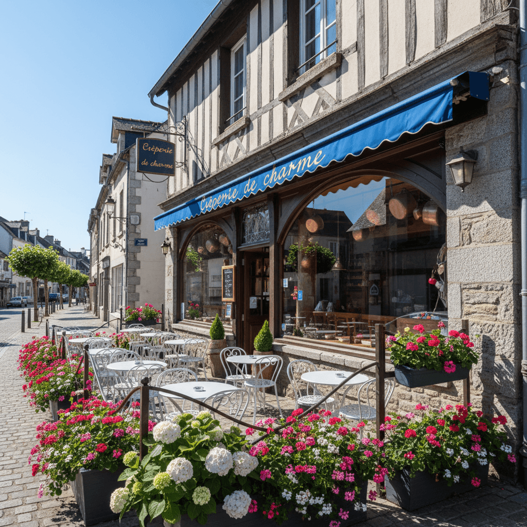 Restaurant à Saint-Brieuc : terrasse - Image 1