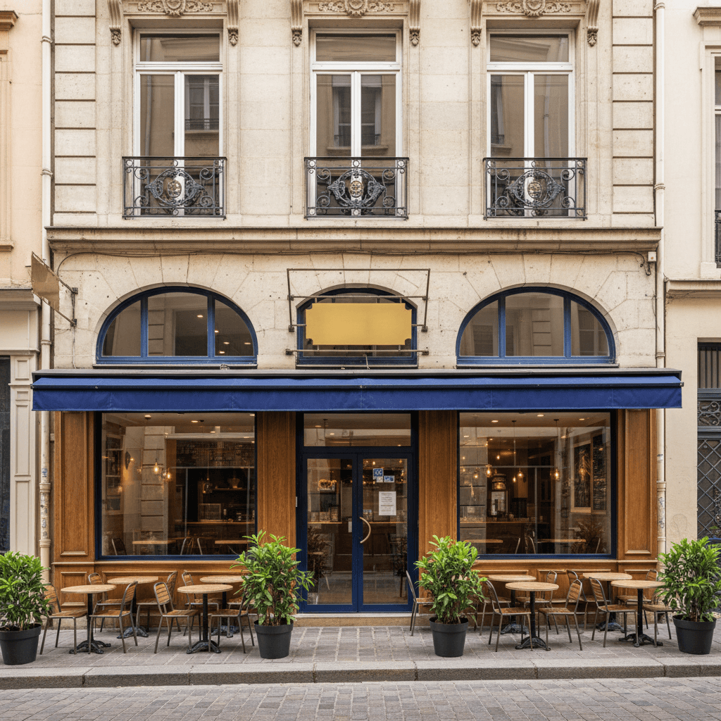 Fast-food 90m² à Lyon : terrasse - extraction - Image 1