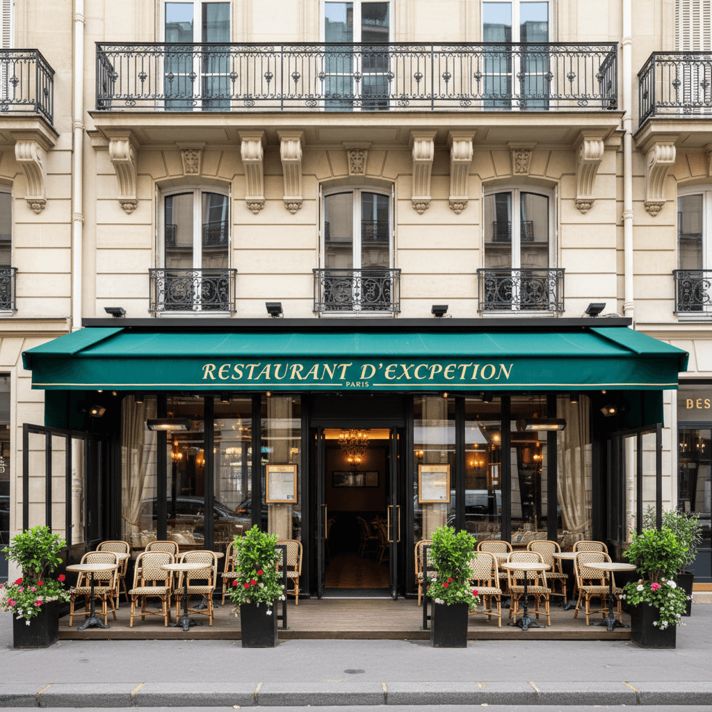Restaurant d'exception au cœur de Paris