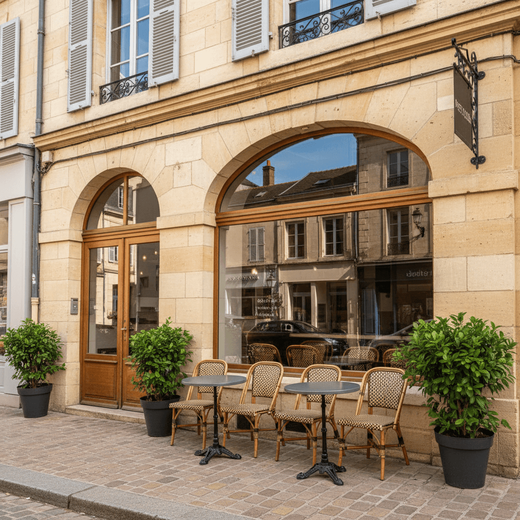 Fast-food 52m² à Angers : terrasse - extraction