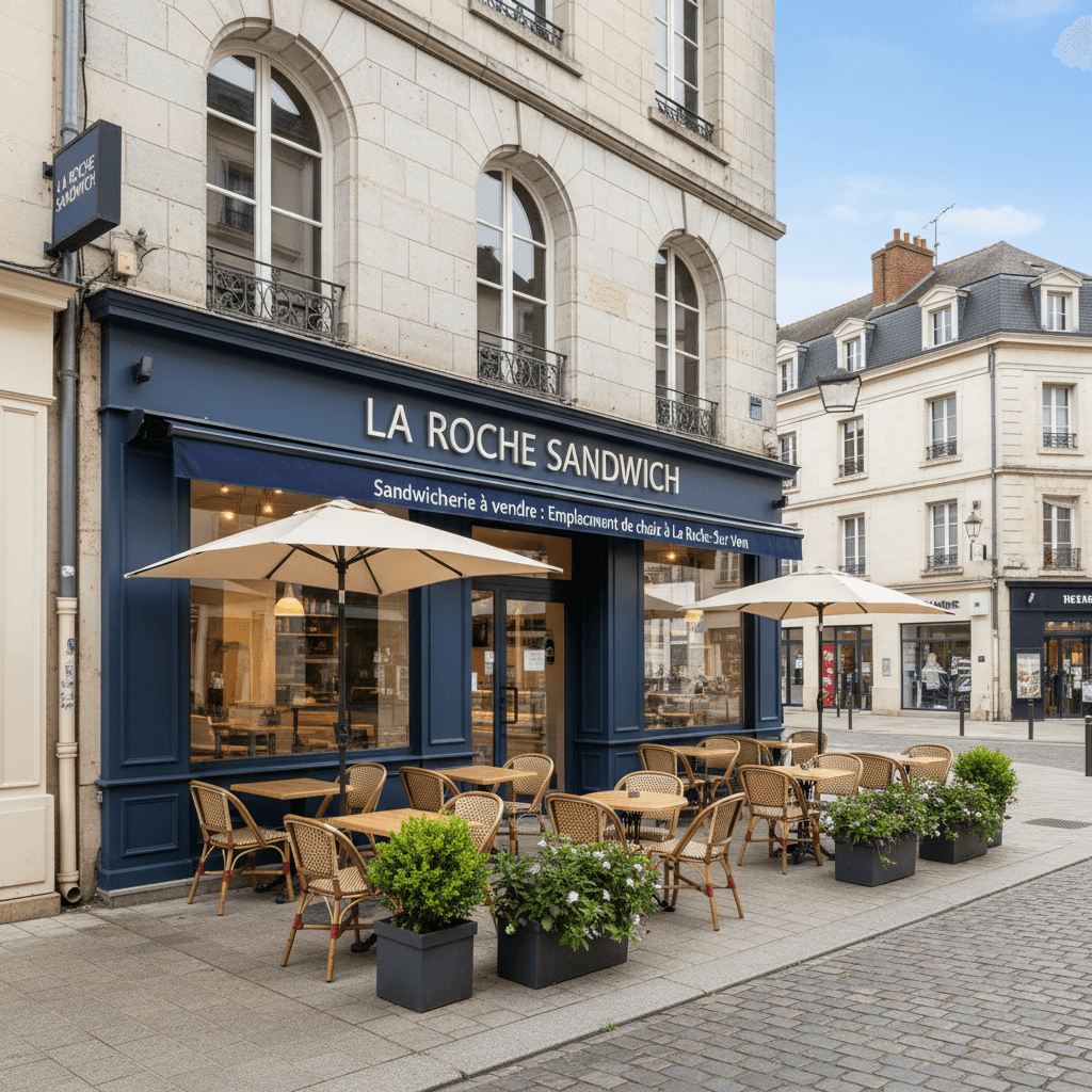 Fast-food à La Roche-Sur-Yon : terrasse - Image 1