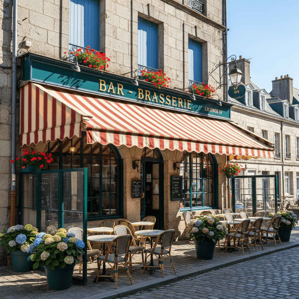 Bar-brasserie à Vannes : terrasse - licence IV - Image 1
