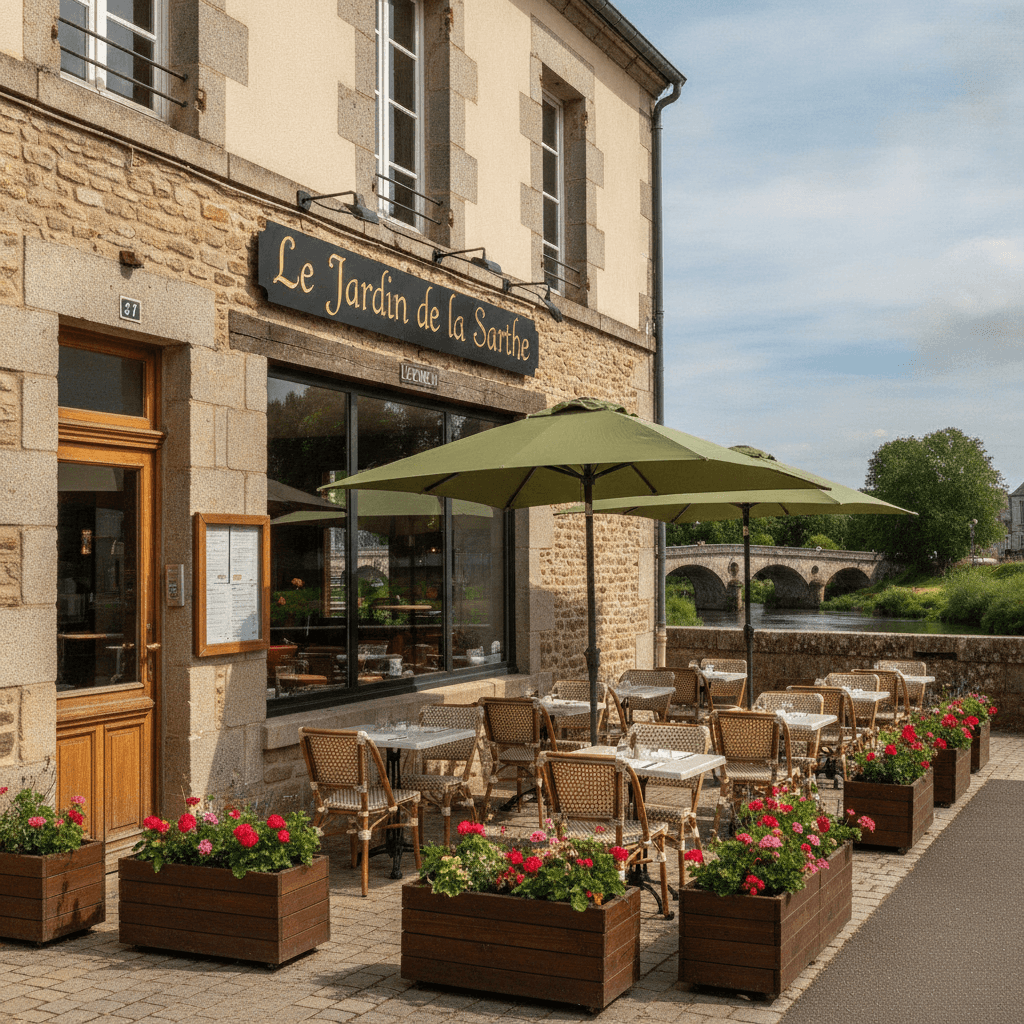 Restaurant 150m² à Sablé-Sur-Sarthe : terrasse - licence IV - Image 1
