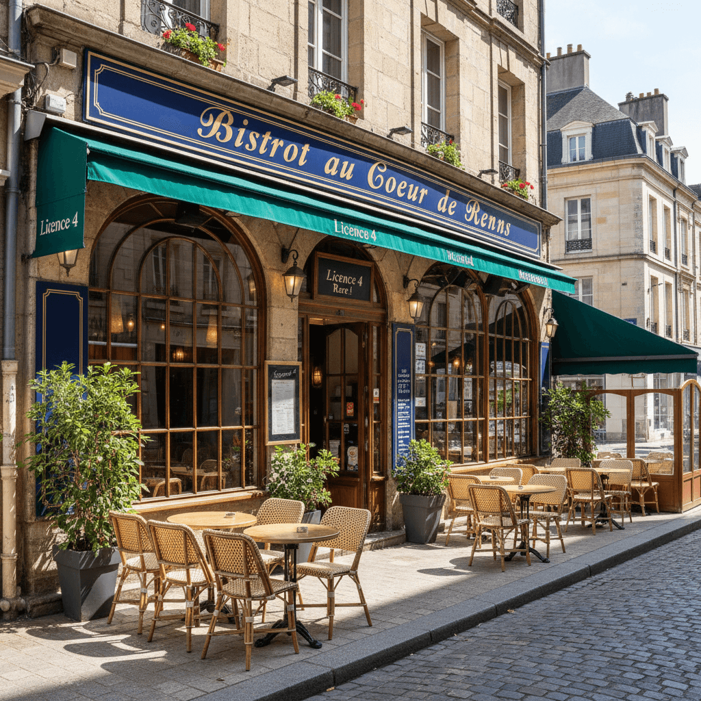Restaurant à Rennes : terrasse - licence IV