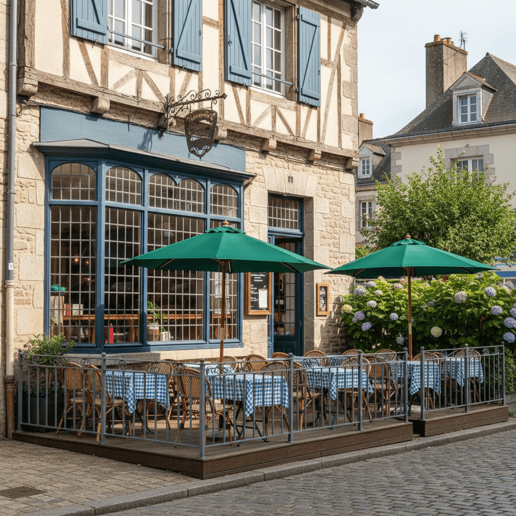 Restaurant à Vannes : terrasse - Image 1