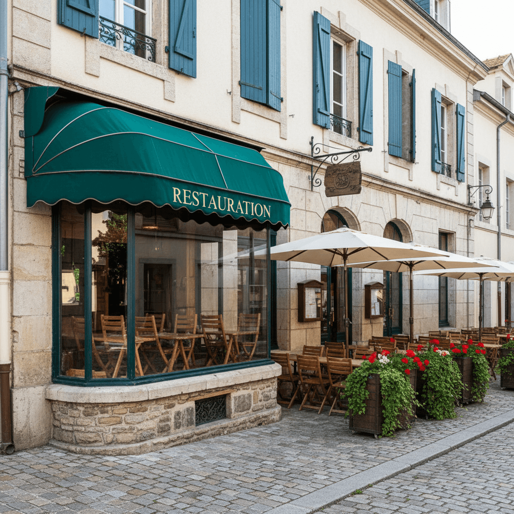 Restaurant à Barberaz : terrasse - extraction - Image 1
